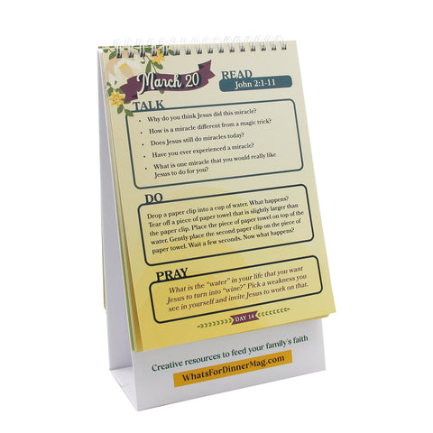 2025 Lent Adventures Table-top Calendar